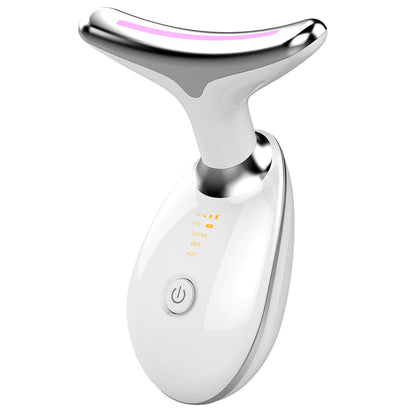 "Revitalize Your Skin: EMS Thermal Neck & Face Lifting Massager - Microcurrent Wrinkle Remover & LED Photon Beauty Device for Women"