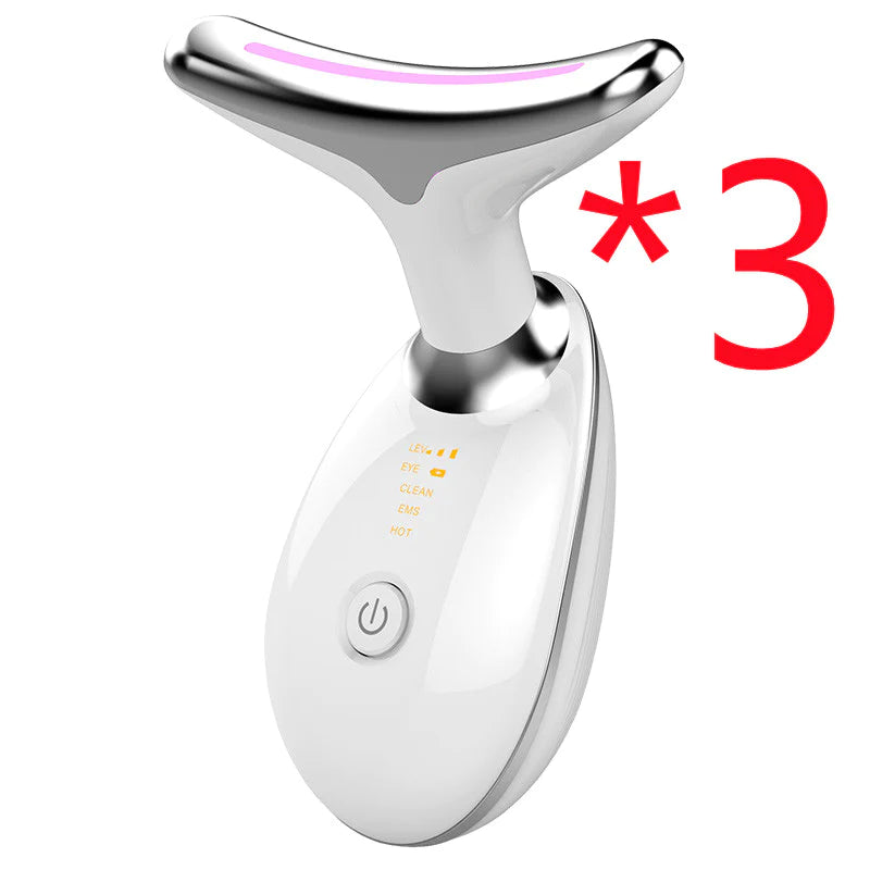 "Revitalize Your Skin: EMS Thermal Neck & Face Lifting Massager - Microcurrent Wrinkle Remover & LED Photon Beauty Device for Women"