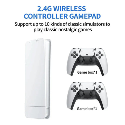 M15 Retro Game Console 64GB 20000+Gaming Handheld Game Console Wireless Game Version with Built-In 20+Emulator Game Stick 4K