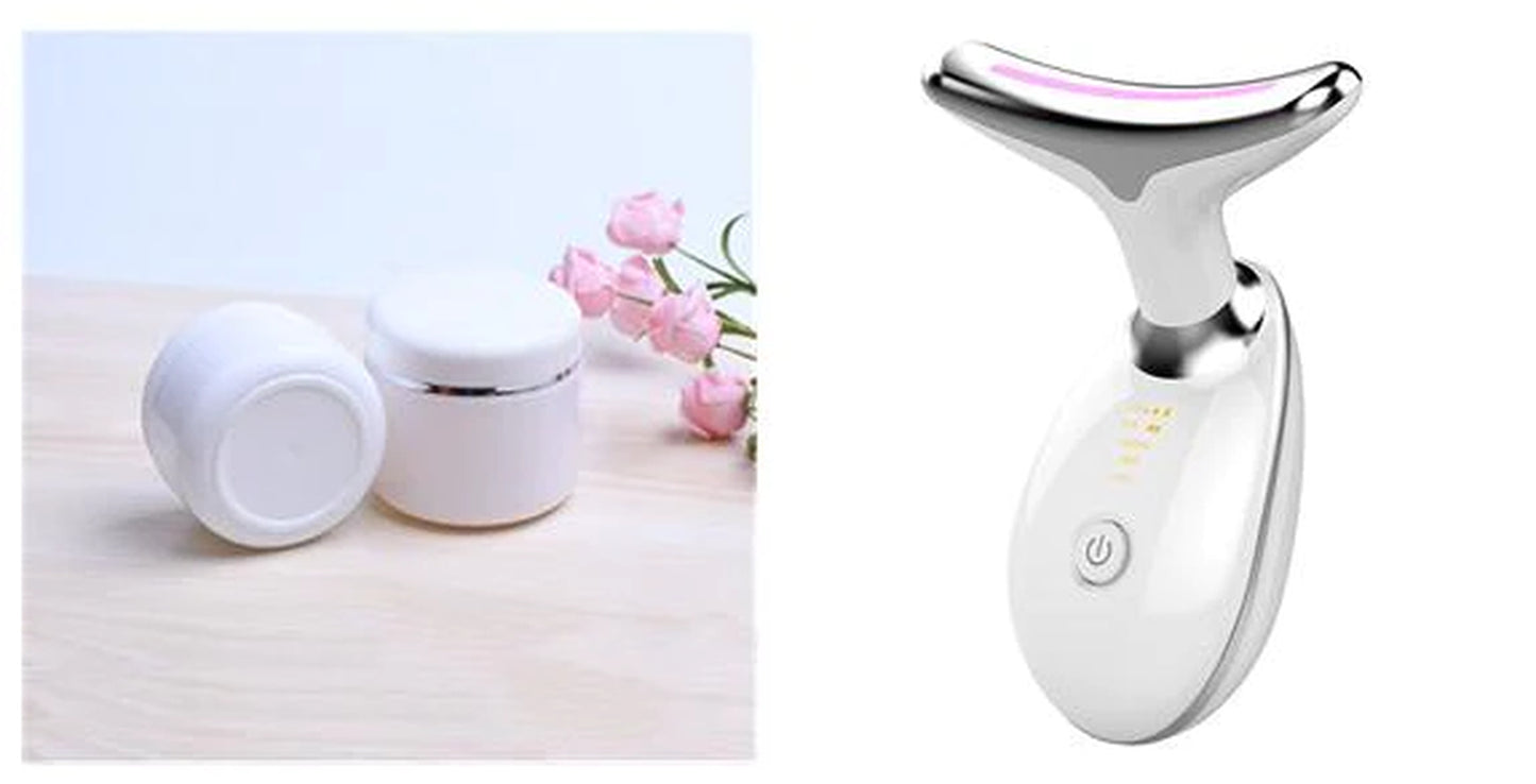 "Revitalize Your Skin: EMS Thermal Neck & Face Lifting Massager - Microcurrent Wrinkle Remover & LED Photon Beauty Device for Women"